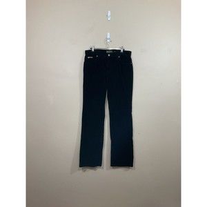 VTG Eddie Bauer Womens Bootcut Corduroy Pants Size 8 Black 90s Y2K Grunge Retro